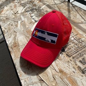 Red Colorado Webbed hat